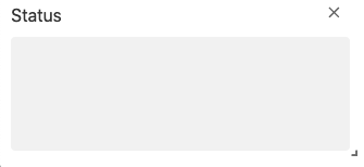 Screenshot of Status View